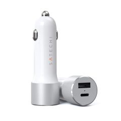 Satechi 72W USB-C PD Car Charger - Silver ST-TCPDCCS