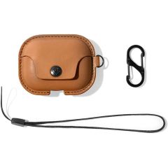 Twelve South AirSnap Pro Leather Case for AirPods Pro - Cognac