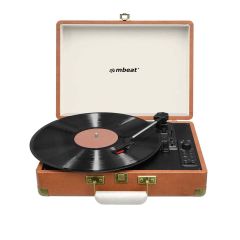 mbeat Woodstock Retro Turntable Recorder with Bluetooth & USB Direct Recording